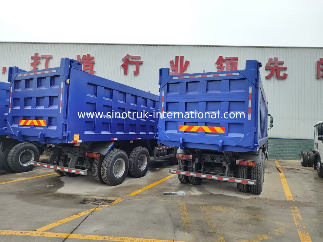 8X4 Blue Tipper Dump Truck 380hp 12 ruedas Blanco H77L ZZ3317V3567B1 Tipo U