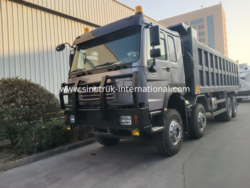 Camión con tirador Sinotruk Hohan 400hp 10 ruedas Lhd 40 toneladas 20-30cbm ZZ3317N356JB1 Gris