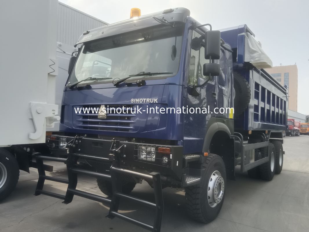 SINOTRUK HOWO Ghost Face Tipper Dump Truck LHD 6×4 371HP 20CBM El vehículo fue destruido por el fuego.