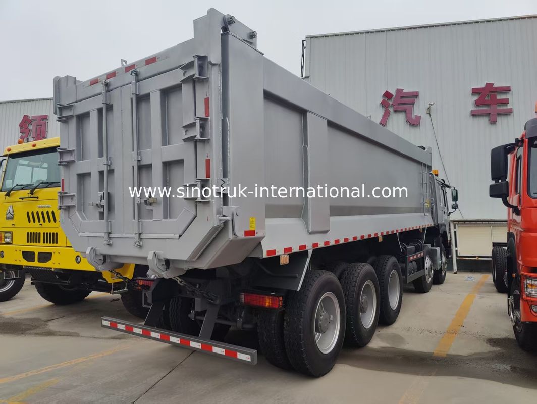 400HP  8×4+One Lift Axle, Super Power Heavy Duty U - Shaped Double Door Mighty King Tipper Dump Truck