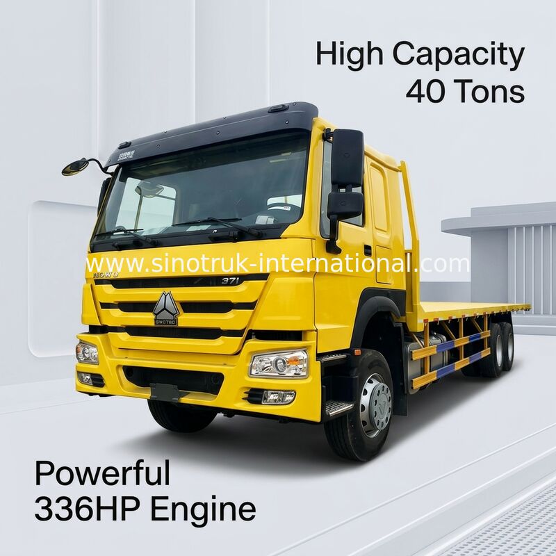 Camión del cargo de la cama plana de ZZ1257N4641W 336HP SINOTRUK
