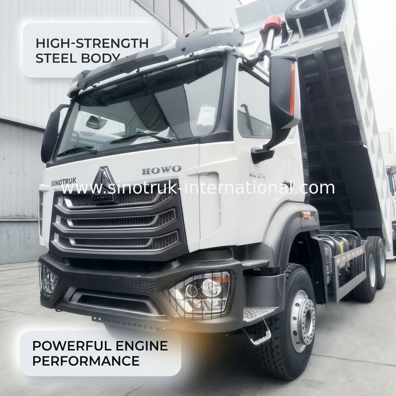 Camión volquete SINOTRUK HOHAN New Howo con motor de 371HP, tracción 6x4 y capacidad de 19-20CBM