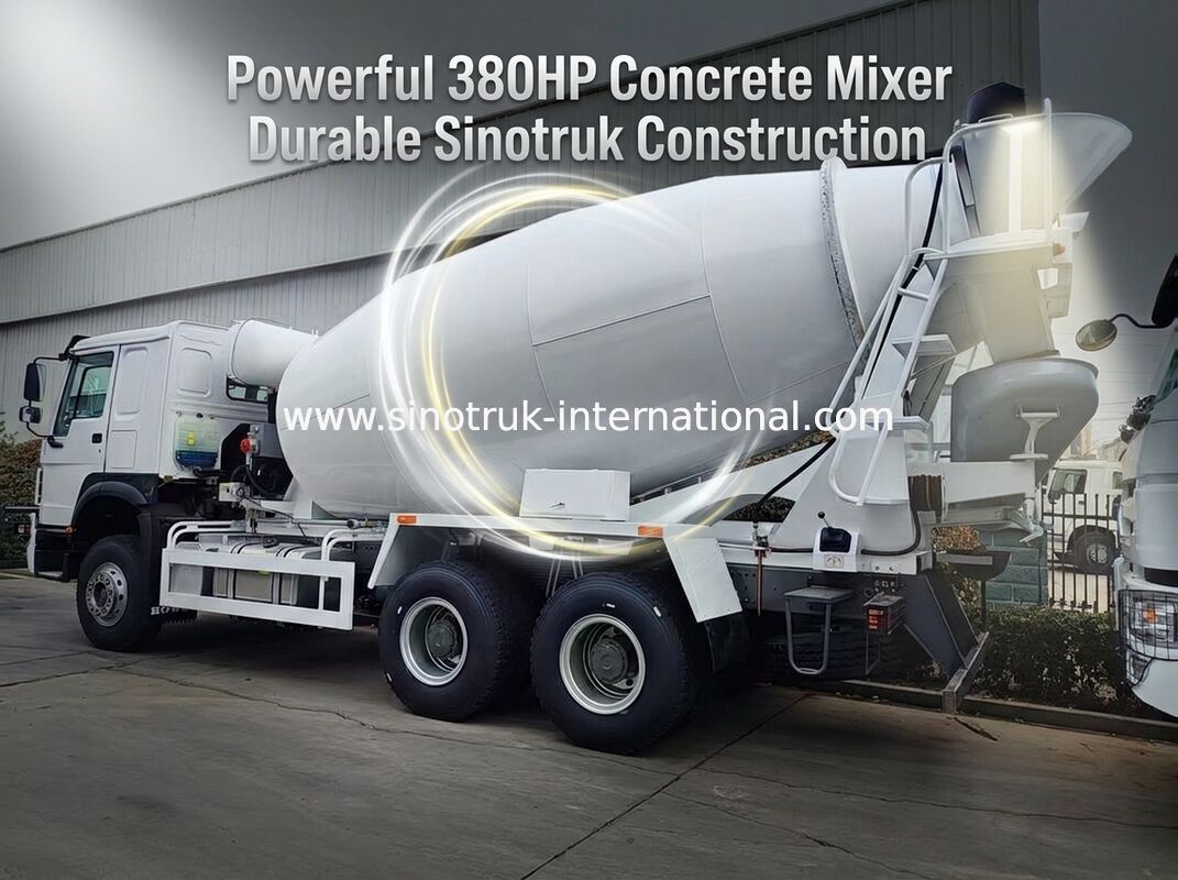 Sinotruk Howo camión mezclador de hormigón 10CBM 6 X 4 Euro 2 380 HP Construcción