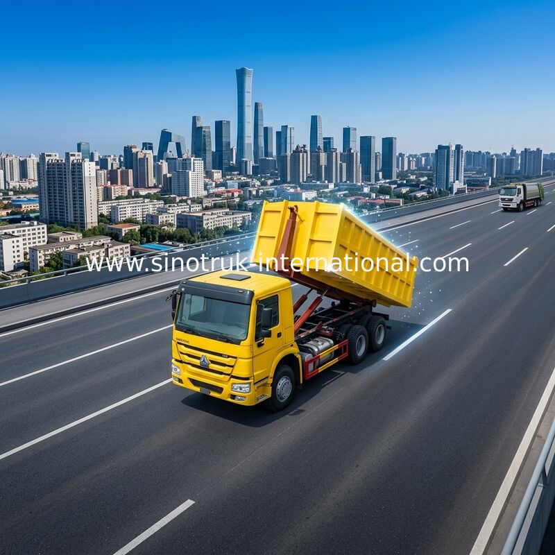 El sistema de control hidráulico automatizó el camión 6X4 LHD Euro2 de la recolección de basura