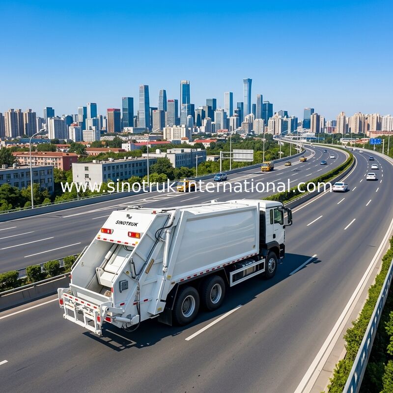 Sinotruk HOWO-TX 371HP 6X4 Conducción camión de basura comprimido con capacidad de 20CBM para la gestión eficiente de residuos