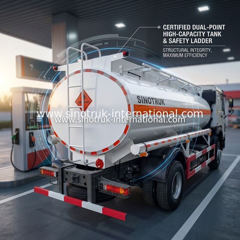 Camión del tanque de aceite de Sinotruk Howo 10-20CBM euro de 4 de x 2 Lhd 2 290 HP