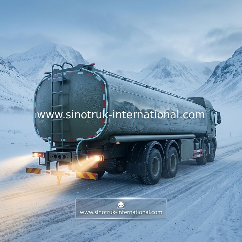 Camión de petrolero estable del combustible SINOTRUK HOWO 30 - 40 toneladas para el transporte 8X4 RHD del aceite
