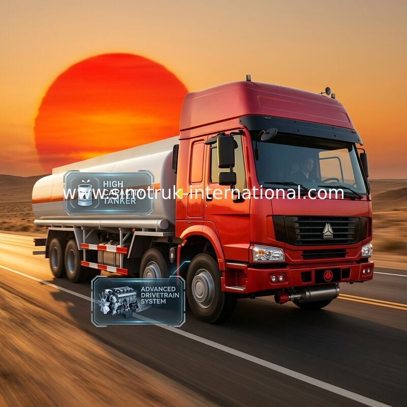 Camión del tanque de aceite de SINOTRUK HOWO 30CBM para el transporte 8X4 RHD Euro2 336HP del aceite