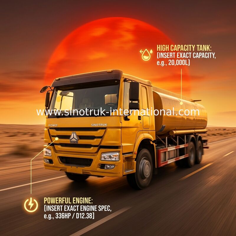 El transporte de gasolina y aceite del neumático radial acarrea el taxi alargado 336HP del euro 2 de 6X4 LHD