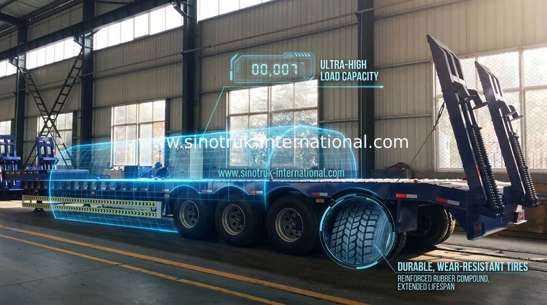 Del transporte camión de remolque especial semi 80 toneladas 70 toneladas 60 toneladas larga vida de 50 toneladas