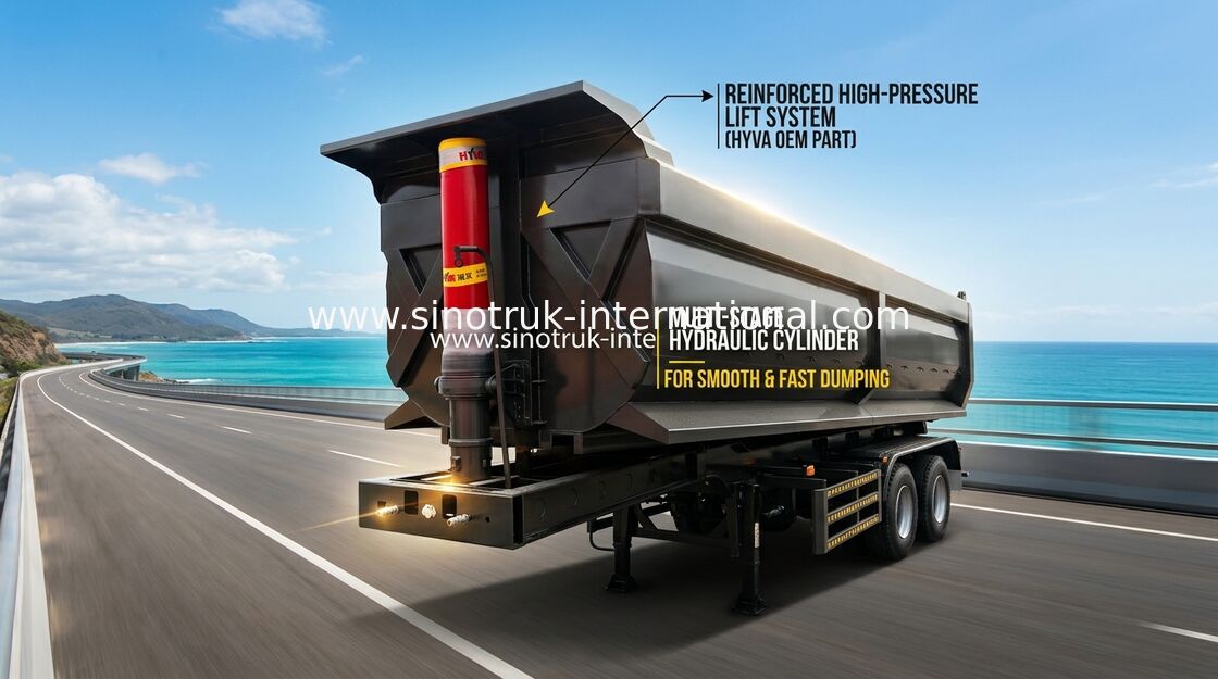 Cargo plano del transporte del remolque del color del camión hidráulico negro de 3 árboles semi