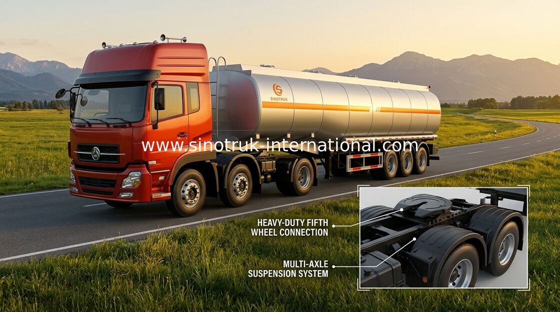 Camión de remolque bajo de pivote del consumo de combustible 45-60 CBM #90 semi/camión de gasolina y aceite