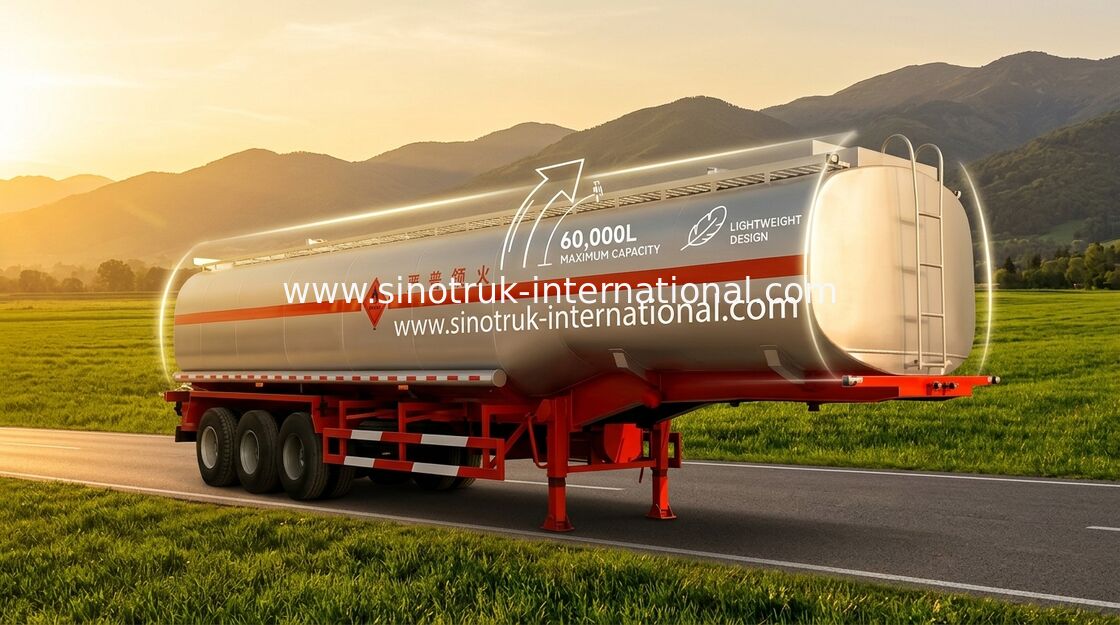 El camión de remolque resistente del petrolero del acero de carbono semi para el almacenamiento/llevar engrasa
