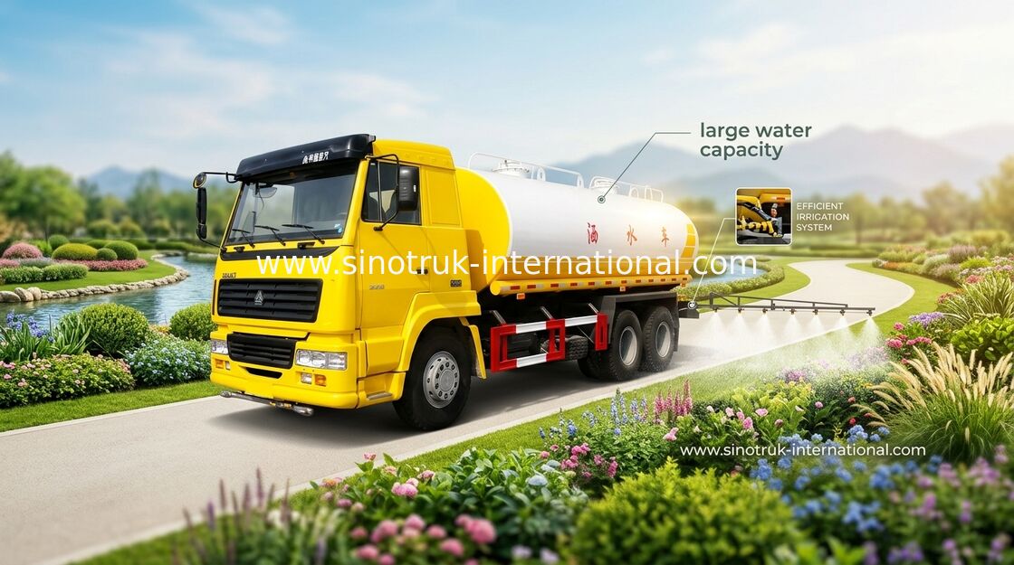 Tipo de impulsión neumático/manual del camión del tanque de agua del sistema de control 16CBM 6×4