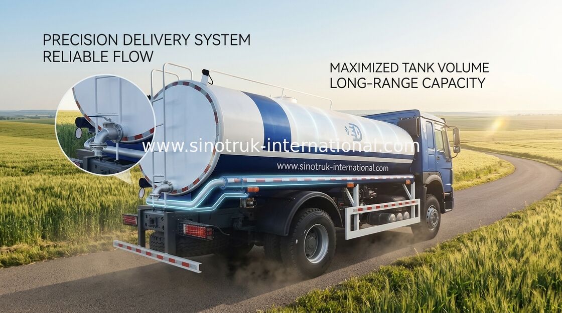 HOWO SINOTRUK Camión de tanques de agua 300 CV Transporte de tanques