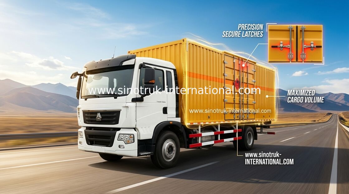 Vehículo del camión del euro 2 de Van Cargo Truck SINOTRUK HOWO 4X2 LHD de la alta seguridad