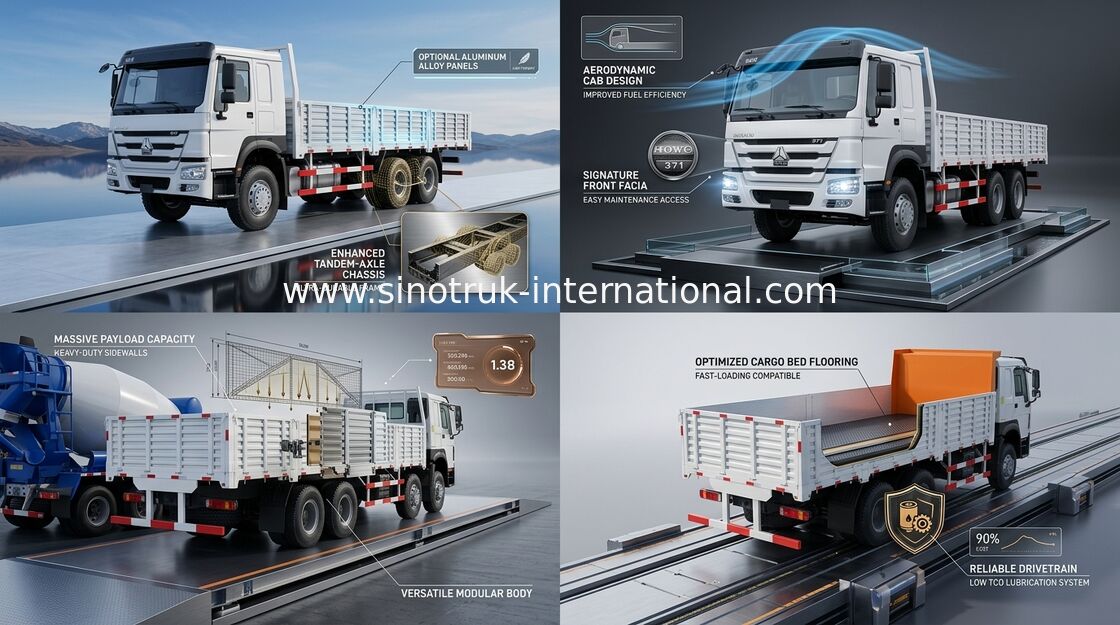 camión del cargo de 8X4 RHD de seguridad de 30 - 60 toneladas euros 2 de alto 336HP para la industria logística