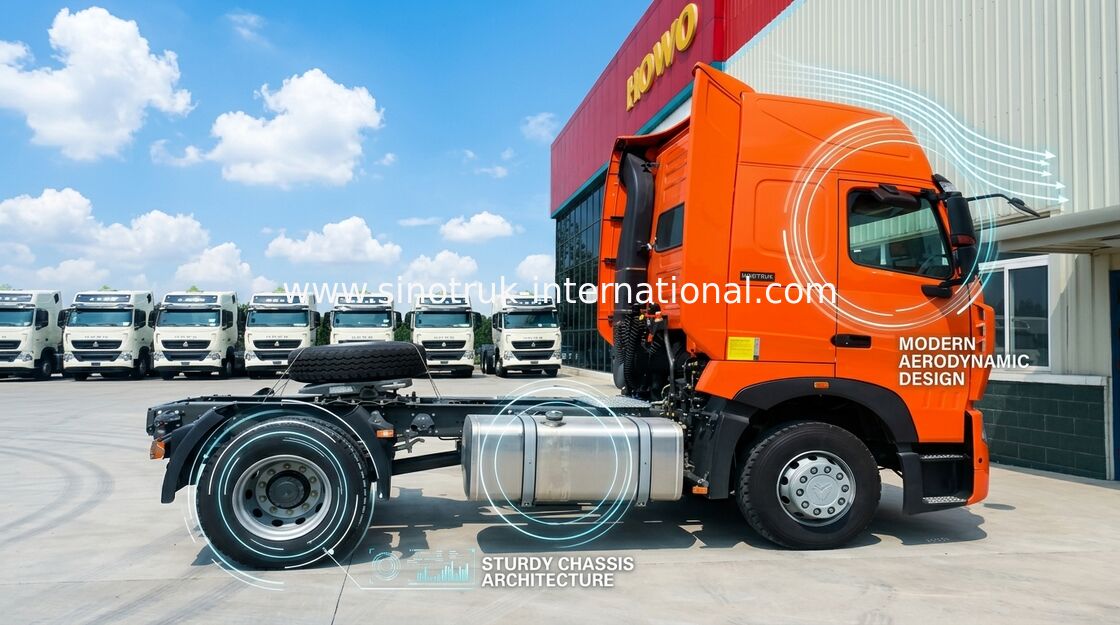 Tractor remolque fuerte del International del euro 2 del motor para 30 -40 toneladas de capacidad de la tracción