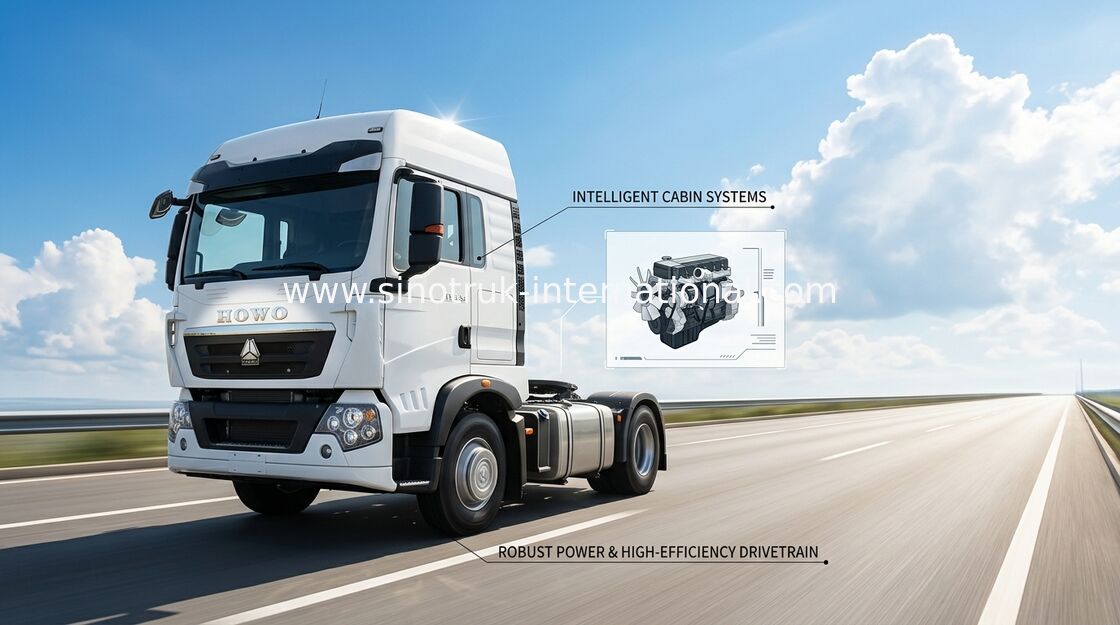 Euro del camión LHD 6X4 del tractor del motor del HOMBRE de SINOTRUK HOWO T5G 4 336 HP ZZ4257N324GD1