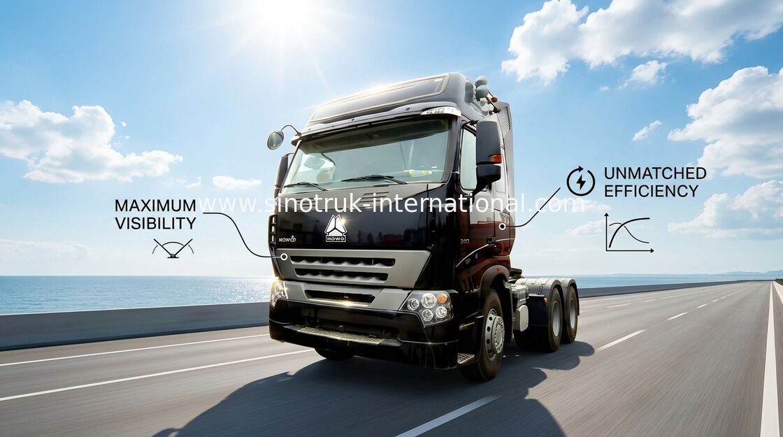 camiones resistentes del tractor de 6X4 HOWO, 4 tractores electrónicos y camiones volquete del motor diesel de la inyección de carburante del movimiento
