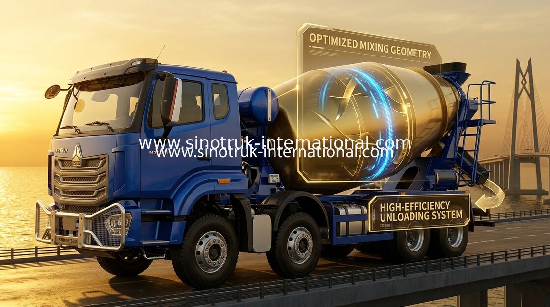 Camión Mezclador de Hormigón SINOTRUK HOWO NX 371HP 8*4 12 Ruedas, Hormigonera, Camión Mezclador de Cemento