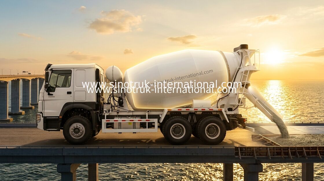 SINOTRUK HOWO 6×4 10 ruedas camión mezclador de hormigón 400 HP de alta eficiencia LHD