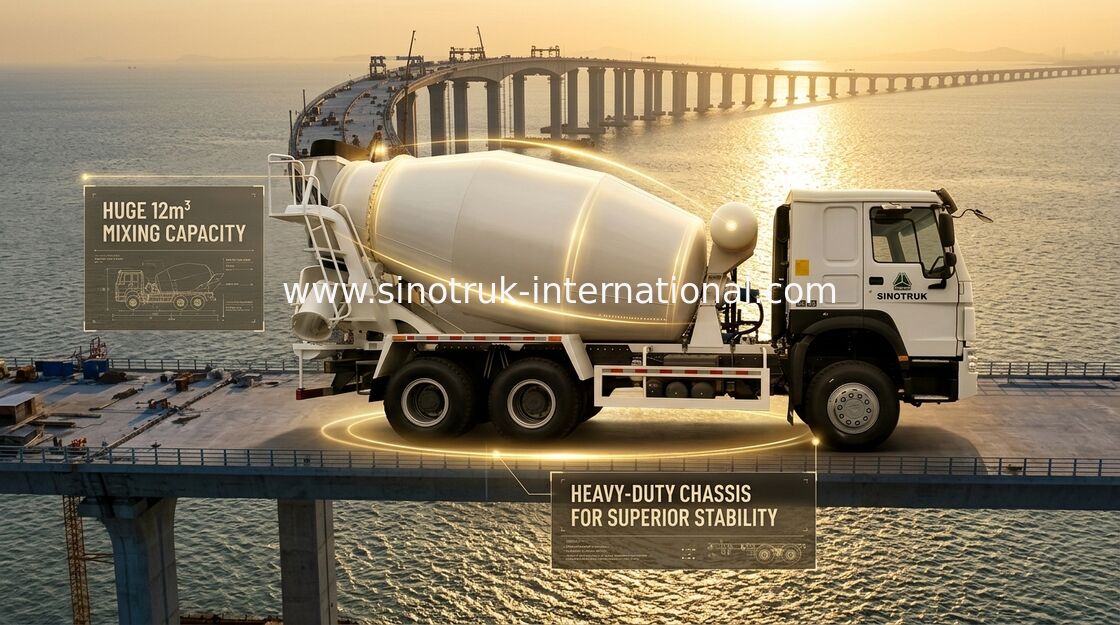 Del camión 6 x 4 del mezclador concreto de 10-20CBM SINOTRUK HOWO construcción 340Hp del euro 2