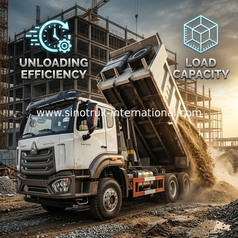 HOWO NX 371HP 6*4 20m3 Camión de carga de elevación central de alta potencia con un cuerpo de carga de elevación central eficiente