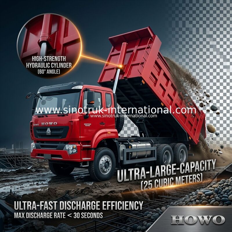SINOTRUK HOHAN Nuevo Howo 6X4 RHD 10 ruedas con lonas reforzadas puerta trasera dura transporte eficiente