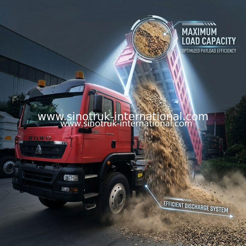 8 × 4 Lhd 12 ruedas Sinotruk Tipper 400hp Euro 2