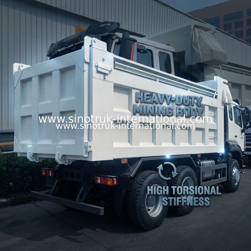 Sinotruk camión de descarga de basura nuevo 6 × 4 Nx 20CBM blanco con lonas automáticas