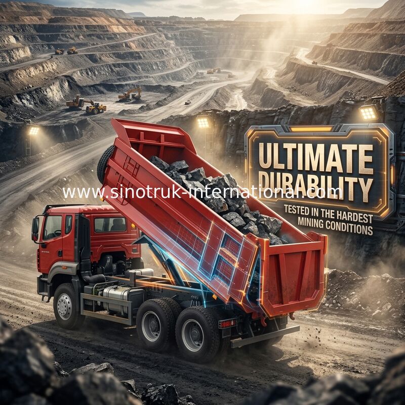 SINOTRUK HOWO N7 camión de descarga con tirador 6 × 4 10 ruedas 380 CV para exportación Tipo U fácil de descargar