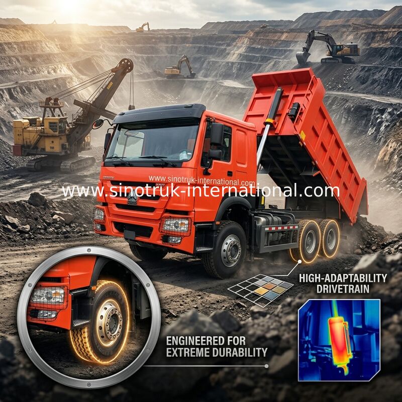 Sinotruk Howo tirador camión de descarga Weichai 380hp 10 ruedas 6 × 4 Lhd 20CBM