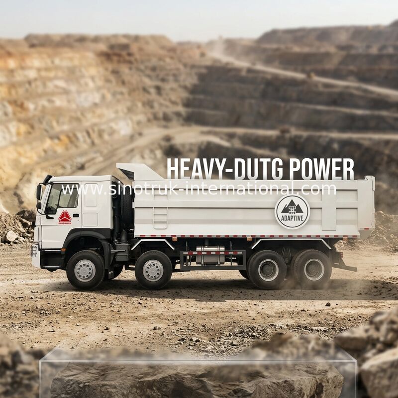 SINOTRUK HOWO Camión de descarga de volquetas de minería de 12 ruedas 400 CV tipo 8 × 4 U
