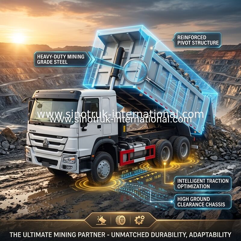 ZZ3257V3847B1 Alta potencia de caballos HOWO Camión con tirador 6×4 10 ruedas 400 CV Bajo consumo de combustible