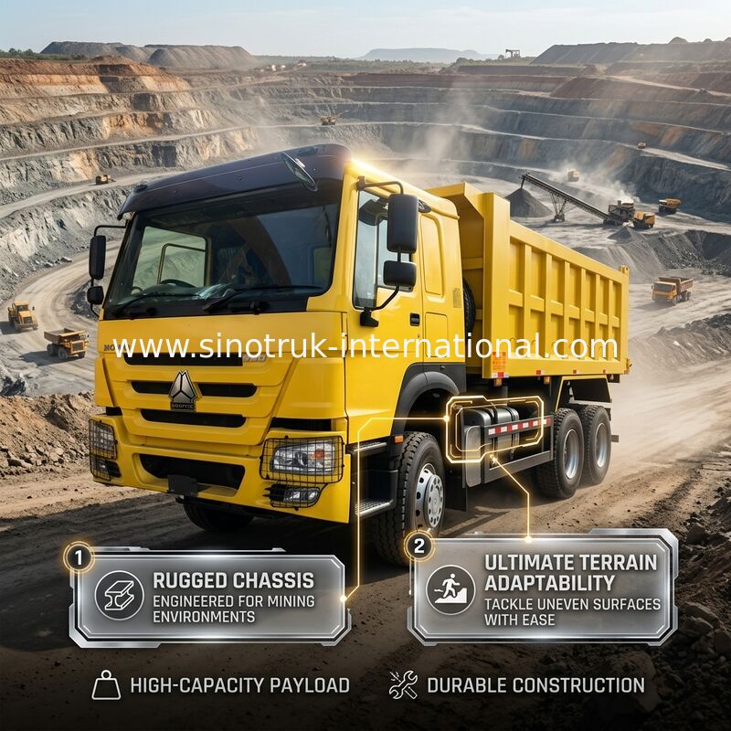 Sinotruk Howo tirador camión de descarga Weichai 380hp 10 ruedas 6 × 4 Rhd 20CBM