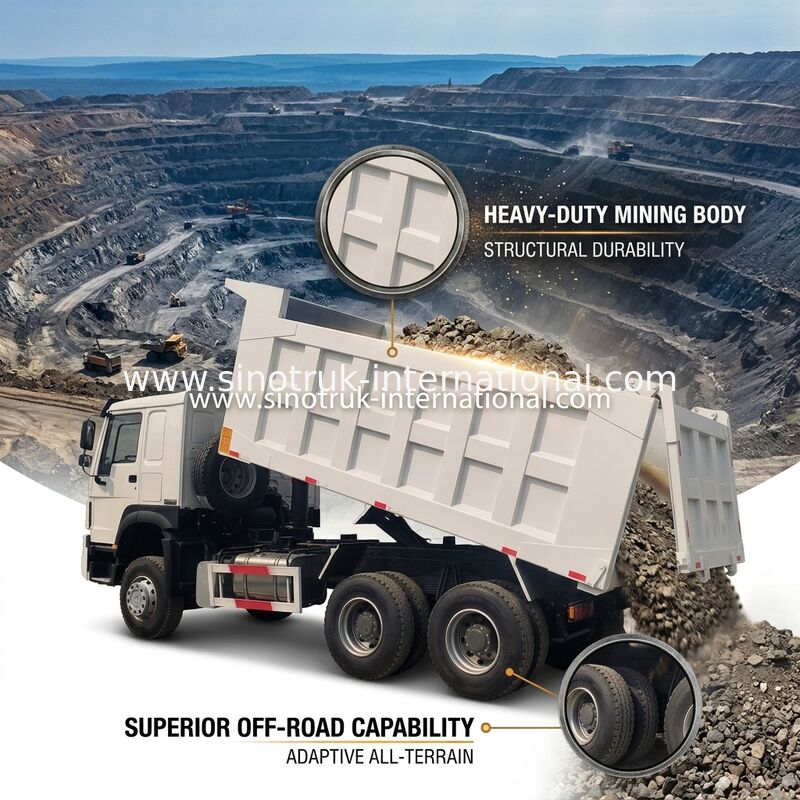 Sinotruk Howo camiones de descarga usados 371hp o 375 hp 6 × 4 renovación