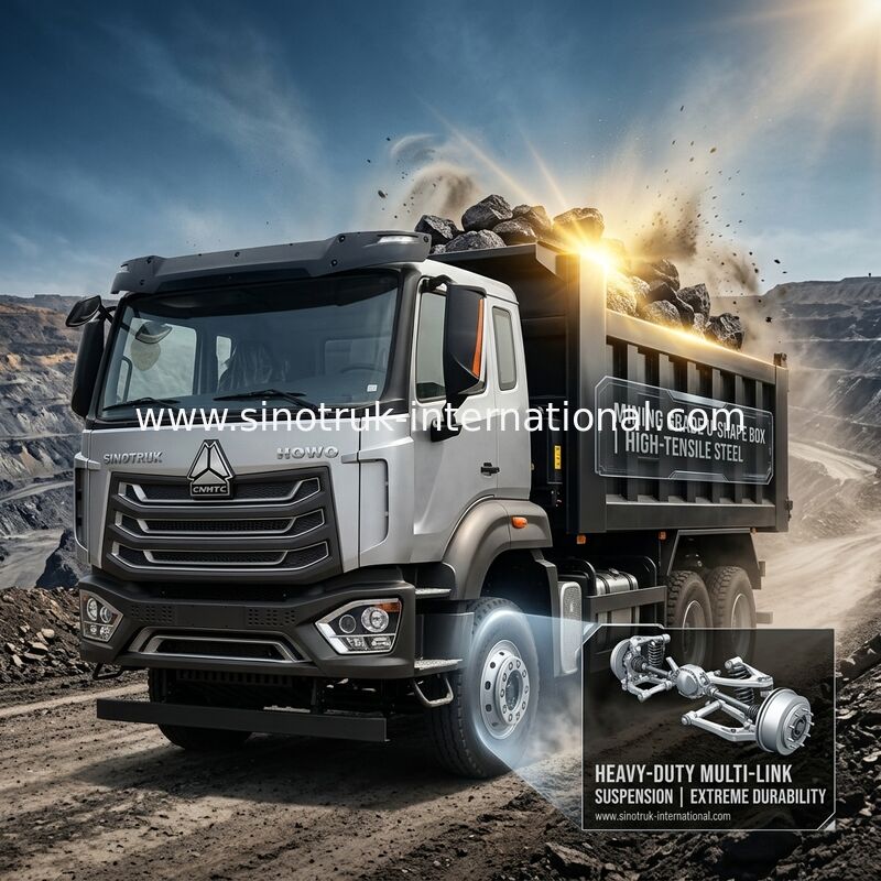 Taxi Tipper Dump Truck LHD 6X4 400HP Diamond Silver de SINOTRUK HOWO N7