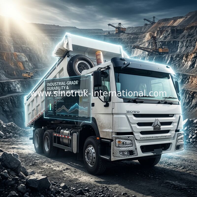 Sinotruk Howo camión de descarga con tirador 380hp 6 × 4 20CBM Blanco con lonas automáticas