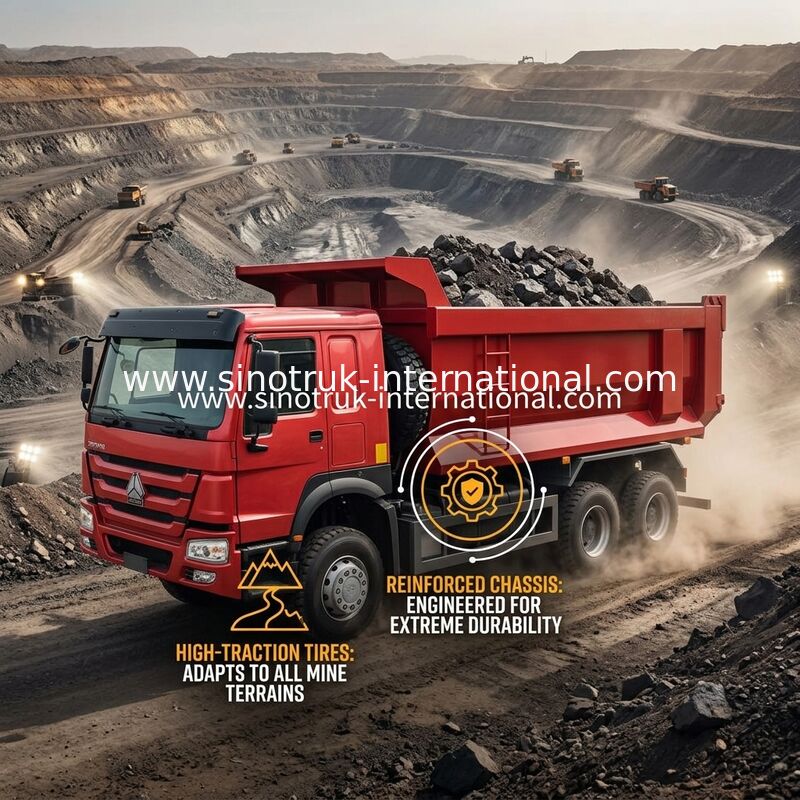 Sinotruk Howo camión de descarga con tirador 380hp 6 × 4 20CBM U Tipo de caja 10 ruedas
