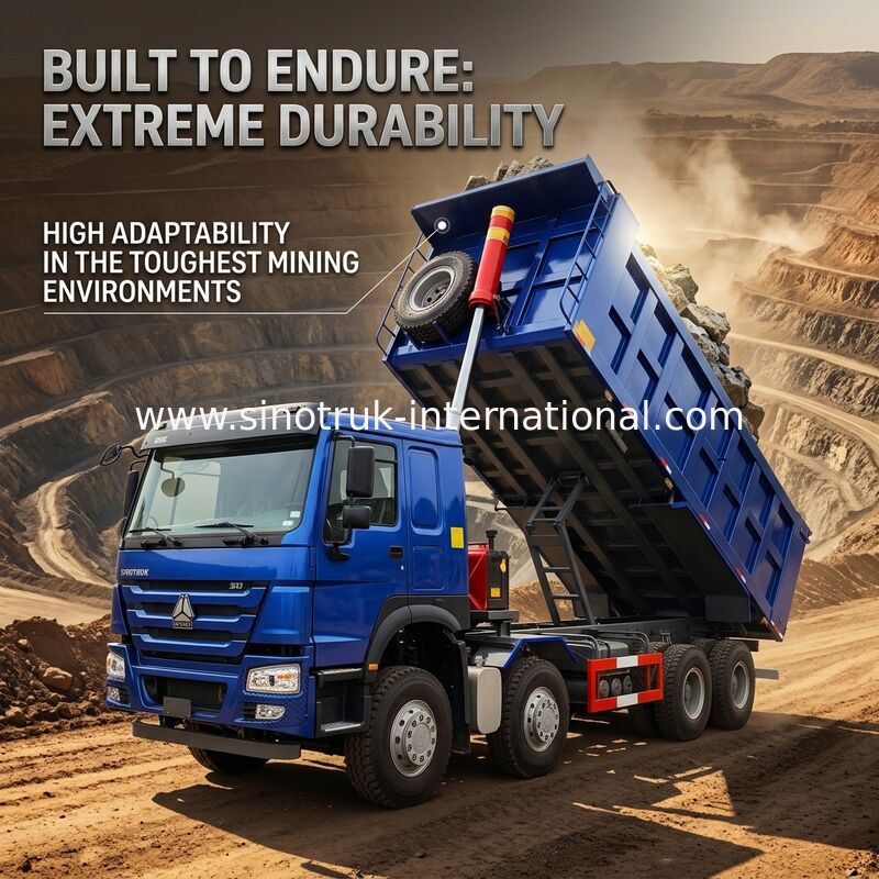 400HP caballos de fuerza azules bajos del consumo de combustible HOWO Tipper Dump Truck RHD 6×4 12wheels altos