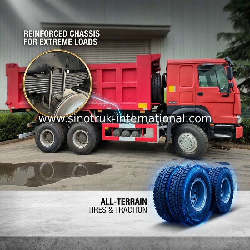 10 consumo de combustible bajo de las ruedas LHD HOWO 6x4 Tipper Truck High Horsepower 400HP