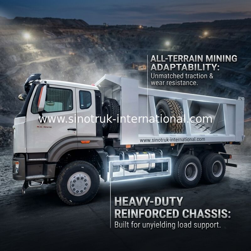 Explotación minera del × 4 de Sinotruk Howo Tipper Dump Truck New NX 10Wheels 400Hp 6