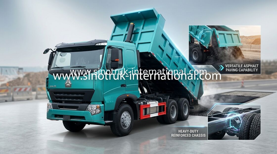 266HP al funcionamiento confiable del camión volquete SINOTRUK HOWO A7 del volquete 420HP