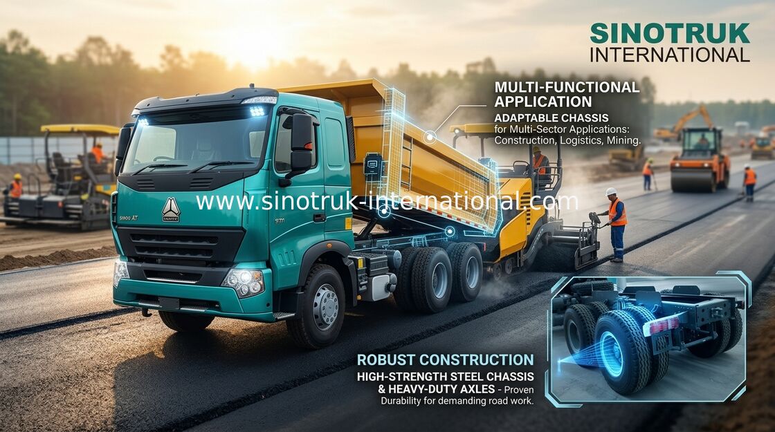 El camión volquete 6x4 resistente Sinotruk Howo 290HP del volquete del perfil bajo utiliza extensamente