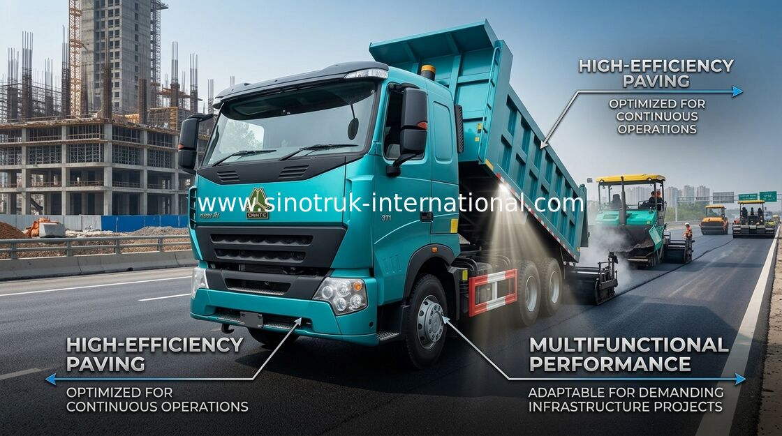 Camión volquete del volquete de SINOTRUK HOWO A7 para las toneladas de ruedas de RHD 10 de la construcción 30 - 40