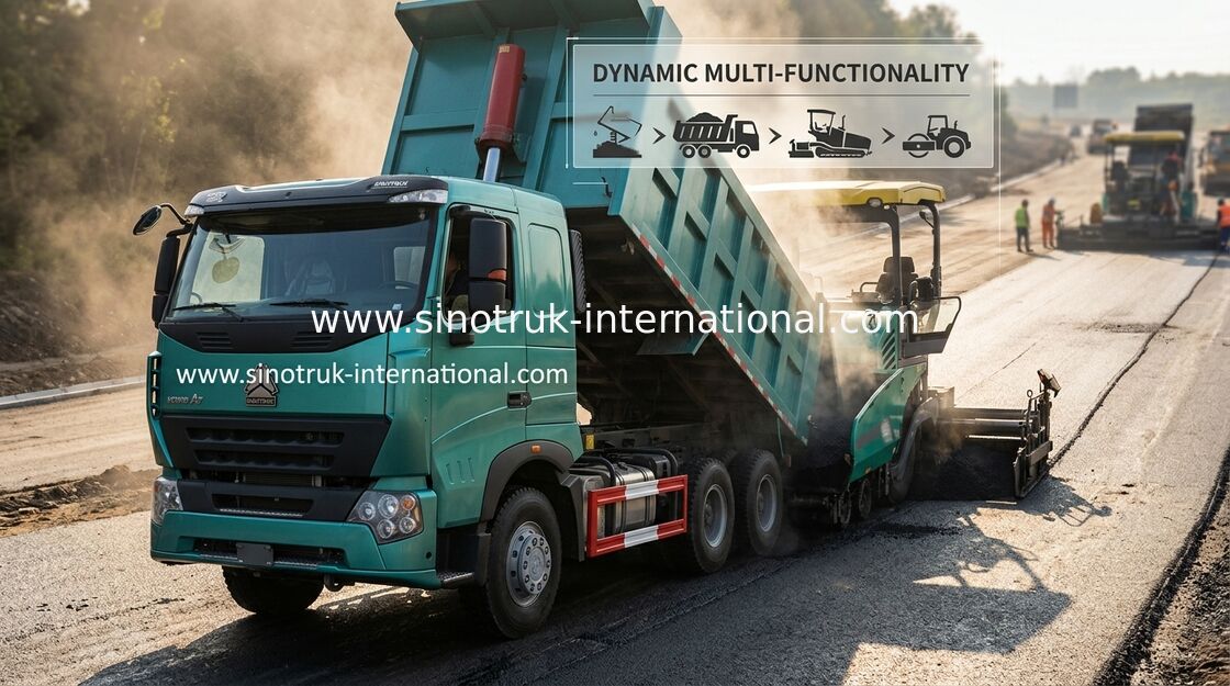 Tipo de impulsión del consumo de combustible 8×4 del motor de Sinotruk del camión de volquete de ZZ3257M3847N1 Howo