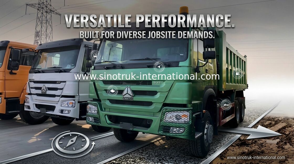 Toneladas 16 - 18 CBM de las ruedas HOWO ZZ3257N3647A 30 de Tipper Truck 6x4 SINOTRUK 10