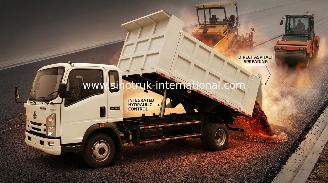 4×2 Rhd 8 toneladas de descargador Tipper Truck 116hp para minar usando