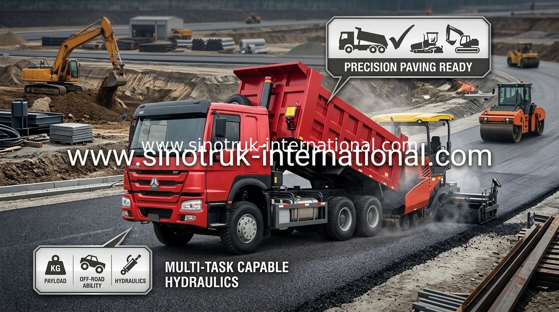 Elevación delantera del motor 336HP HYVA del euro 2 del camión volquete del volquete de LHD 6X4 SINOTRUK HOWO